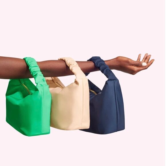 Stoney Clover Lane Scrunch Purse Sapphire / Navy Blue - Picture 2 of 3